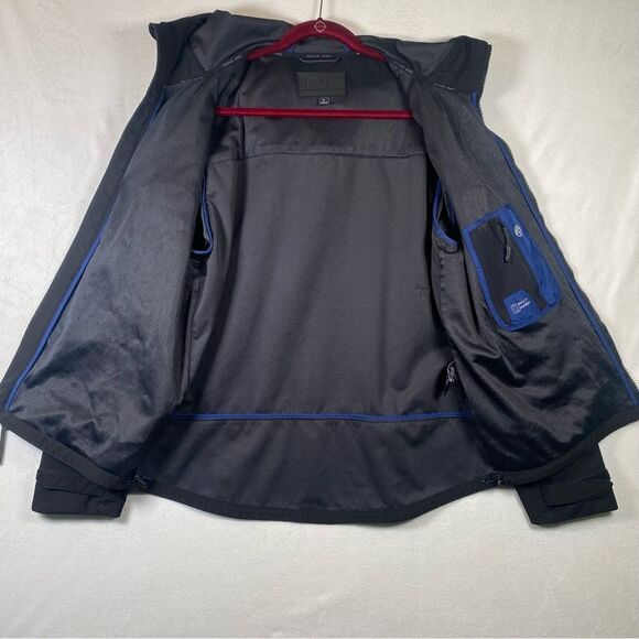 Michael Kors Black Soft Shell Hooded Jacket Size Large - Picture 3 of 16